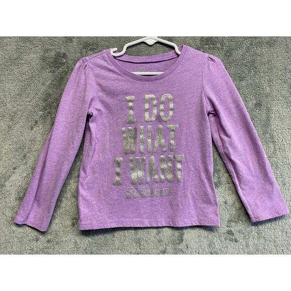 Children’s Place “I Do what I Want #Littleboss” Long Sleeve Girls Tee Size 3T - Picture 1 of 10